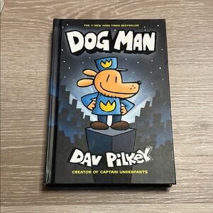 Dog Man Dav Pilkey Hardcover Graphic Novel Kids Book Scholastic 2016 Comic Humor